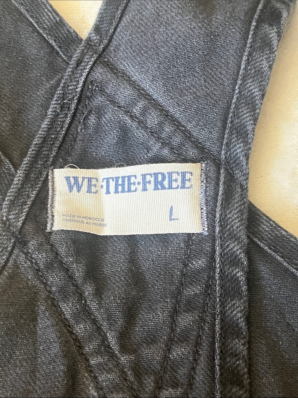 We The Free Ziggy Shortalls Black Denim Free People Short Overalls - Picture 11 of 15